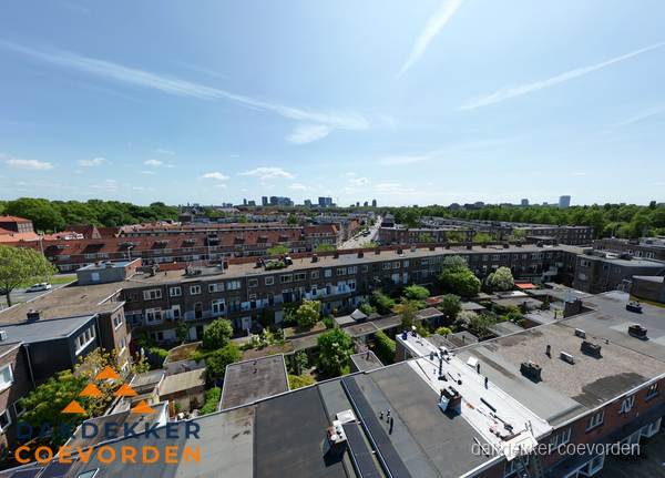 Luchtfoto van daken en dakgoten in Coevorden Luchtfoto van daken en dakgoten in Coevorden